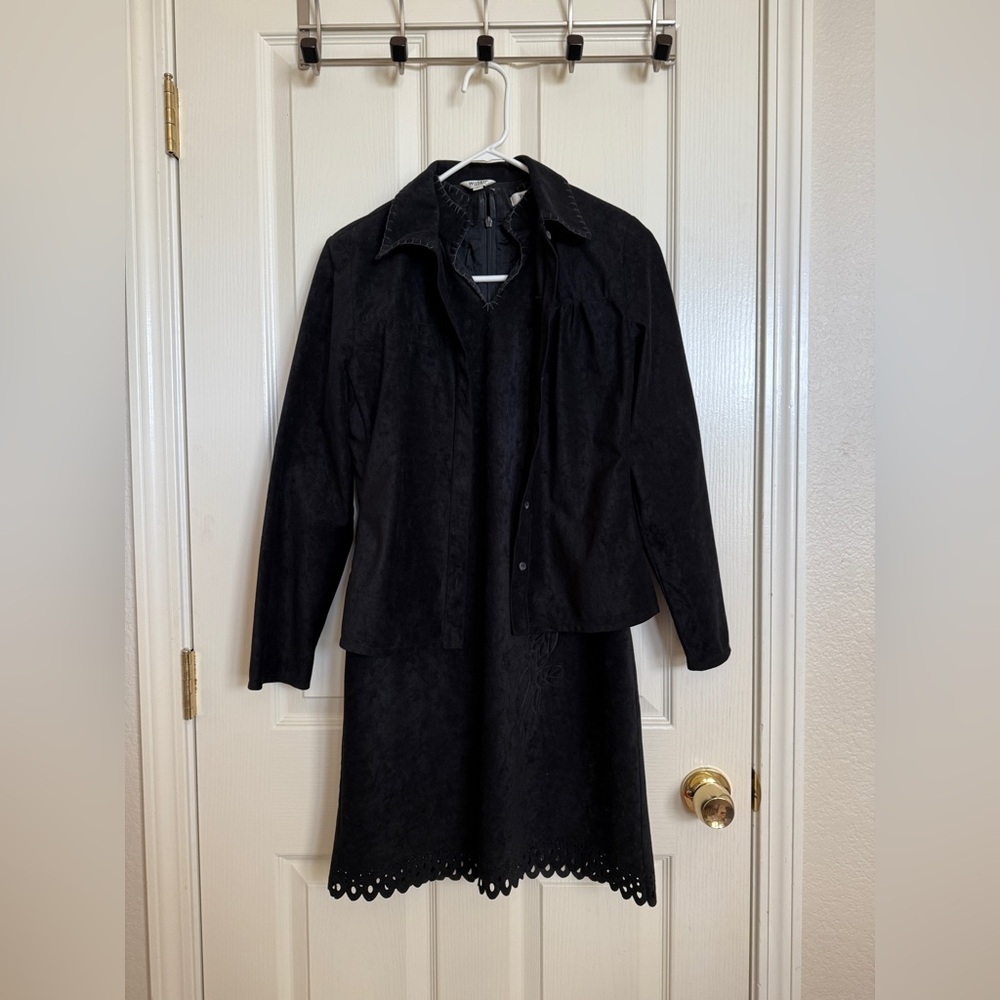 Velvet dress + jacket
